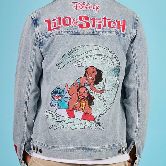 Cakeworthy Disney Lilo Stitch Denim Jacket Scrump Pudge Large - Picture 2 of 12
